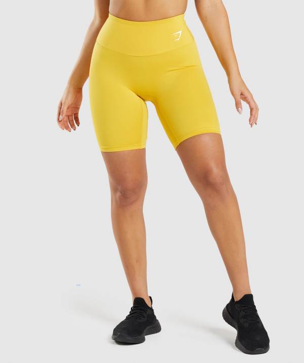 Damske Šortky Gymshark Training Cycling Žlté | PG9307285